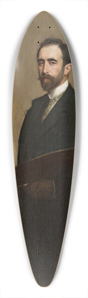 Teodor Axentowicz - Self-portrait with palette 39.3 inch art pintail longboard deck