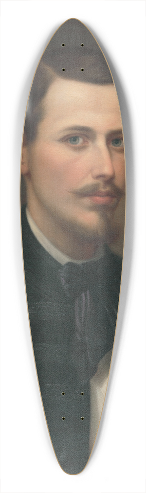 Teodor Boemm - Portrait of a young man with a beard 39.3 inch art pintail longboard deck