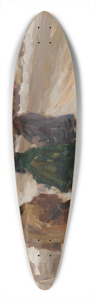 Teodor Jozef Mousson - At the Michalovice Market 39.3 inch art pintail longboard deck