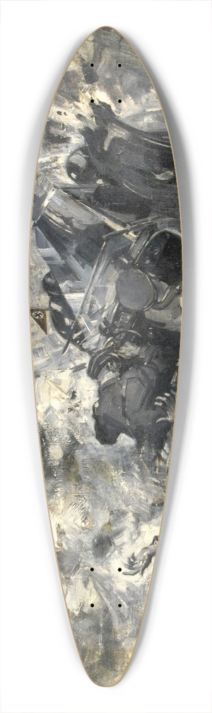 Terence Cuneo - Assassination of Reinhard Heydrich 39.3 inch art pintail longboard deck Terence Cuneo - Assassination of Reinhard Heydrich 39.3 inch art pintail longboard deck