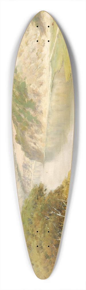 Thaddeus Welch - Landscape 39.3 inch art pintail longboard deck