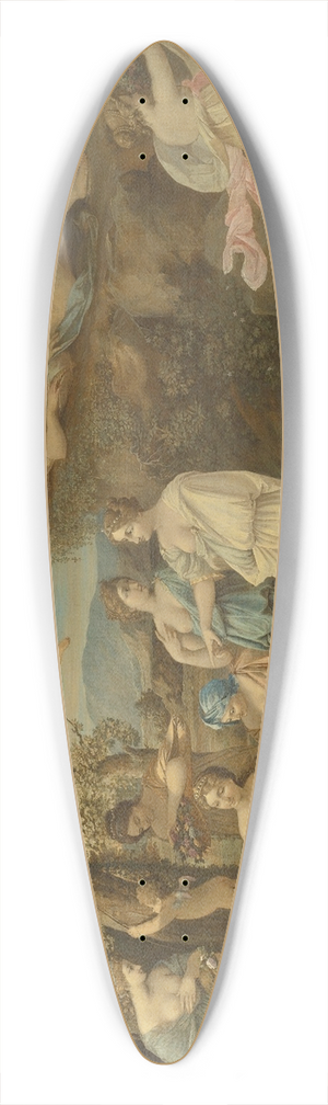 The Hovingham Master - The Birth Of Bacchus 39.3 inch art pintail longboard deck