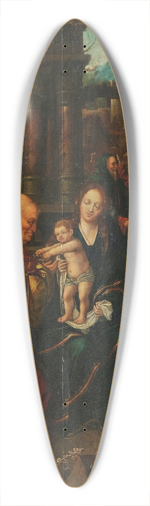 The Master Of The Antwerp Adoration - Adoration of the Magi 39.3 inch art pintail longboard deck