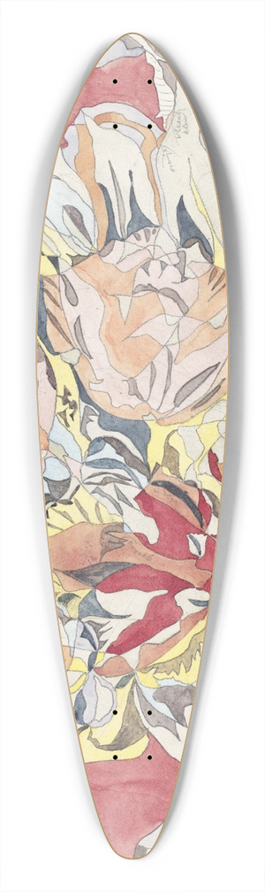 Theo Colenbrander - Bloemenmarkt 39.3 inch art pintail longboard deck