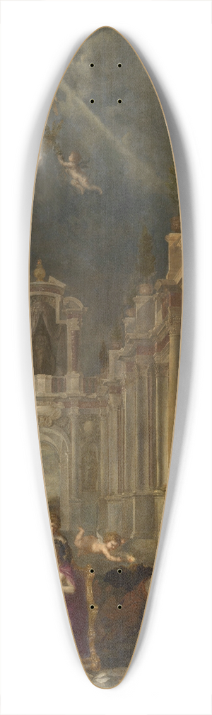 Theodoor Boeyermans - Allegory of the Arts 39.3 inch art pintail longboard deck