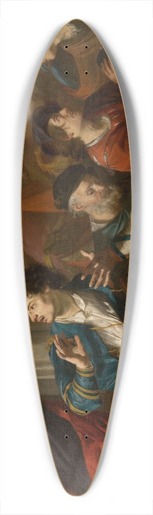 Theodoor Rombouts - Christ Driving the Money-changers from the Temple 39.3 inch art pintail longboard deck