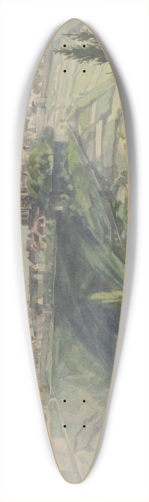 Theodor Alt - Rothenburg 39.3 inch art pintail longboard deck
