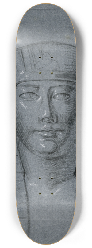 David Humbert de Superville - Kop van een Egyptisch beeld 8.25 inch art skate deck