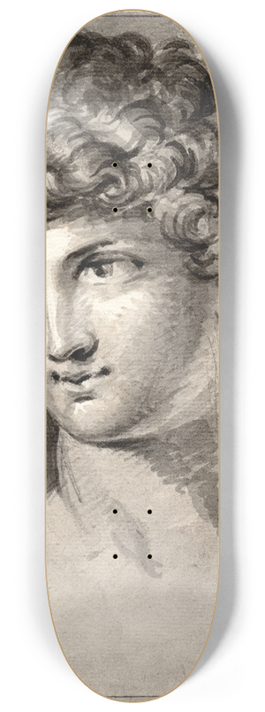 David Humbert de Superville - Kop van een jongeling, driekwart 8.25 inch art skate deck