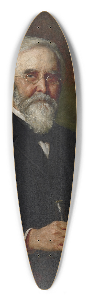 Theodore Clement Steele - Portrait of a Man 39.3 inch art pintail longboard deck
