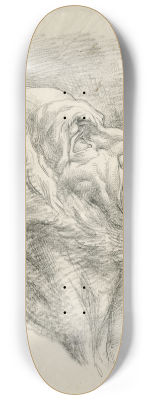 David Humbert de Superville - Kop van oude man en profil 8.25 inch art skate deck