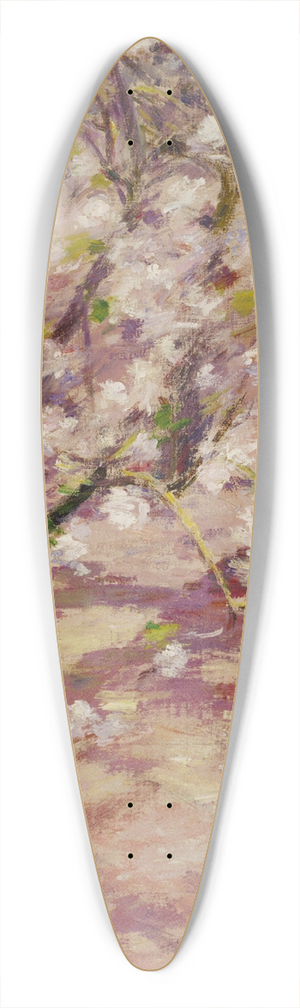 Theodore Robinson - Blossoms at Giverny 39.3 inch art pintail longboard deck