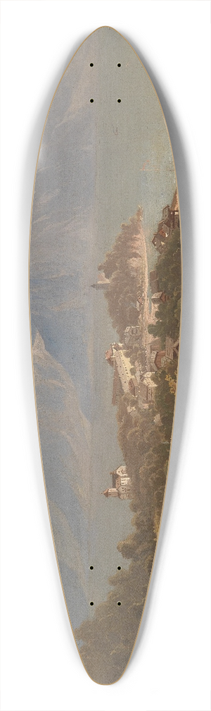 Theodor Freiherr von Ehrmanns - Blick auf Traunkirchen 39.3 inch art pintail longboard deck