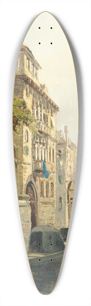 Theodor Freiherr von Ehrmanns - Venetian Scene 39.3 inch art pintail longboard deck