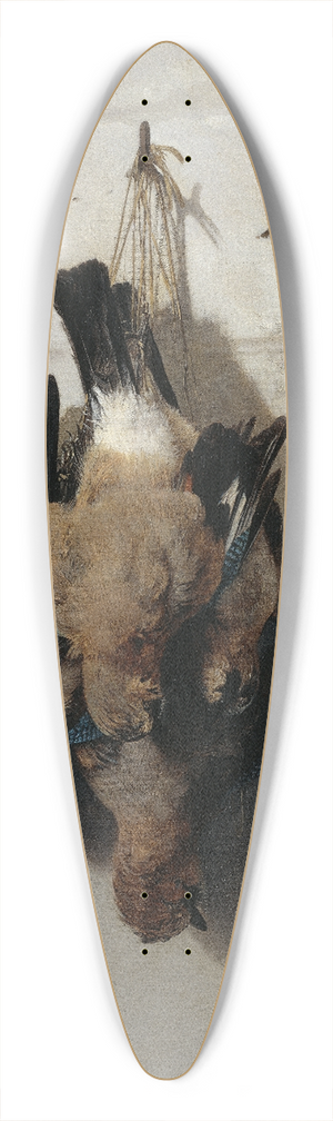 Theodor Lundh - Still Life with Birds 39.3 inch art pintail longboard deck