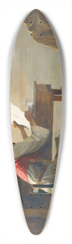 Theodoros Ralli - A Good Read 39.3 inch art pintail longboard deck