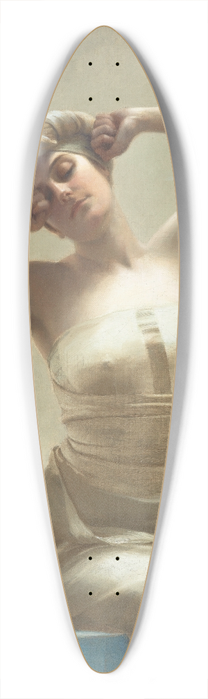 Theodoros Ralli - Atthebath 39.3 inch art pintail longboard deck