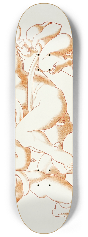 After Auguste Rodin - Abstract Nude 8.25 inch art skate deck