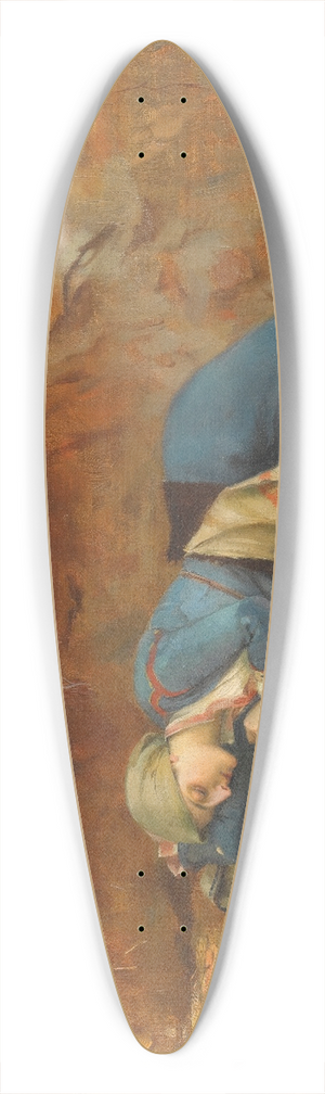 Theodoros Ralli - Resting Greek Girl 39.3 inch art pintail longboard deck
