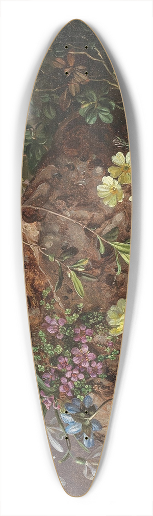 Theodor Petter - Spring Flowers with Bumblebee 39.3 inch art pintail longboard deck