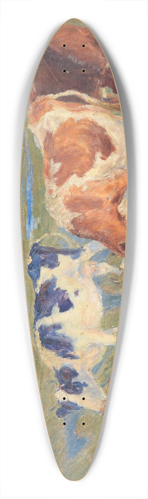 Theodor Philipsen - Grazing Cows on the Island of Saltholm 39.3 inch art pintail longboard deck