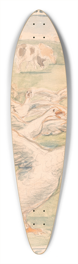 Theodor Philipsen - Ker og skrppende hns (udkast til keramisk fad) 39.3 inch art pintail longboard deck