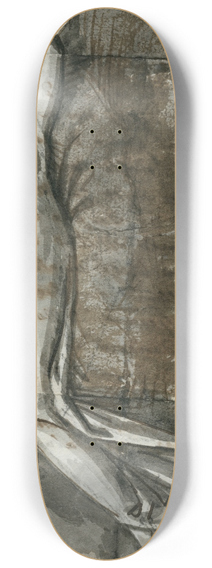 David Humbert de Superville - Liggende vrouwenfiguur in lang gewaad, op rustbank 8.25 inch art skate deck