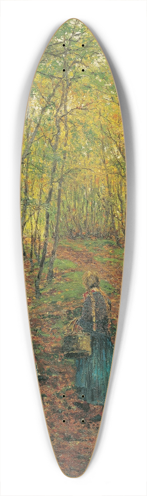 Theodor Von Hrmann - Waldinneres Mit Pilzesuchendem Mdchen 39.3 inch art pintail longboard deck