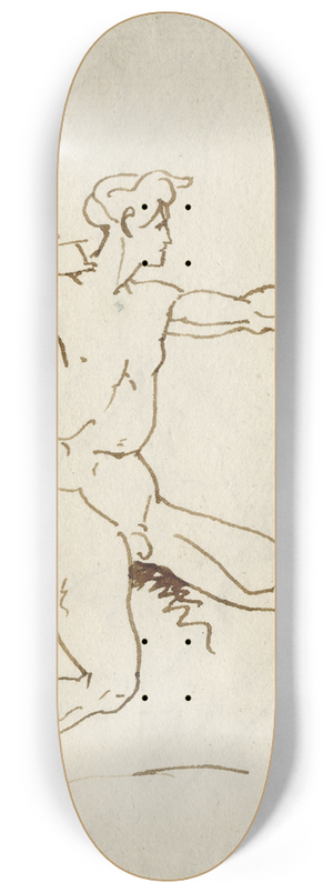 David Humbert de Superville - Naakte boogschutter en profil 8.25 inch art skate deck