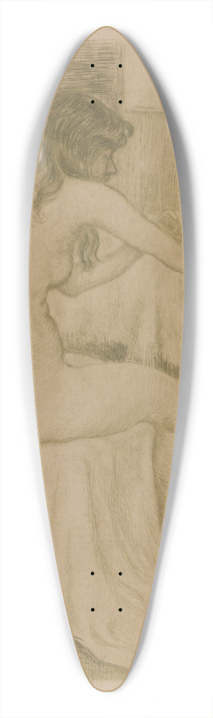 Theo van Rysselberghe - Het toilet 39.3 inch art pintail longboard deck