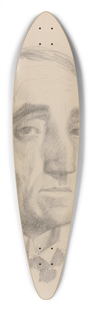 Theo van Rysselberghe - Self-Portrait 39.3 inch art pintail longboard deck