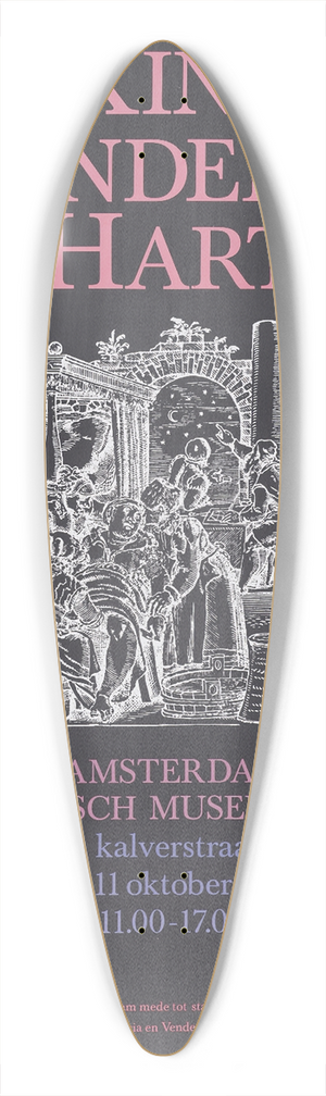 Thijs van Delden - Een kind onder het hart 39.3 inch art pintail longboard deck