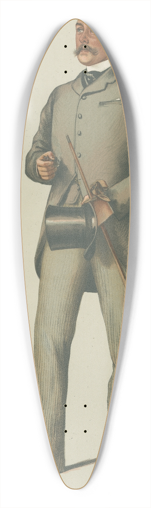Thobald Chartran - Vanity Fair; Yachting Devotees; Ralph, Lieutenant-Colonel Ralph Vivian, April 21, 1883 39.3 inch art pintail longboard deck
