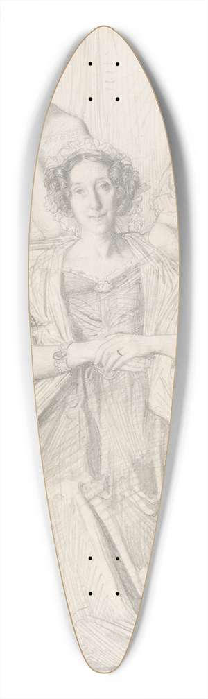 Thodore Chassriau - The Baroness Duperr and Her Daughters 39.3 inch art pintail longboard deck