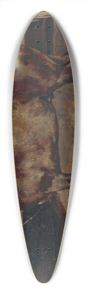 Thodore Gricault - Cheval brun  lcurie 39.3 inch art pintail longboard deck Thodore Gricault - Cheval brun  lcurie 39.3 inch art pintail longboard deck