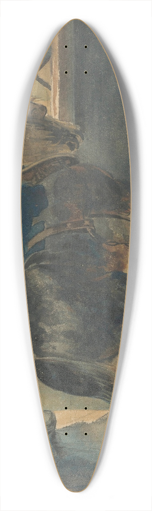 Thodore Gricault - Cheval de trait  lcurie 39.3 inch art pintail longboard deck Thodore Gricault - Cheval de trait  lcurie 39.3 inch art pintail longboard deck