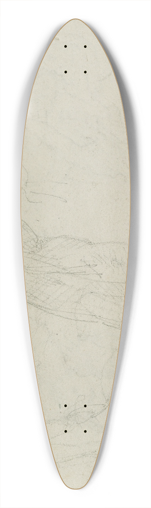 Thodore Gricault - Figure studies 39.3 inch art pintail longboard deck Thodore Gricault - Figure studies 39.3 inch art pintail longboard deck
