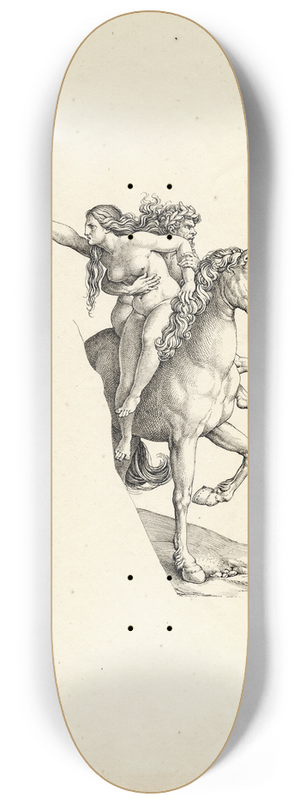 David Humbert de Superville - Rape of woman by a satyr 8.25 inch art skate deck