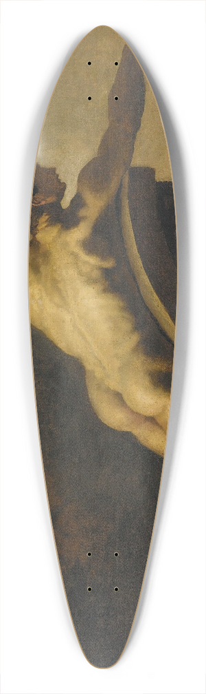 Thodore Gricault - Man Lying Down 39.3 inch art pintail longboard deck Thodore Gricault - Man Lying Down 39.3 inch art pintail longboard deck