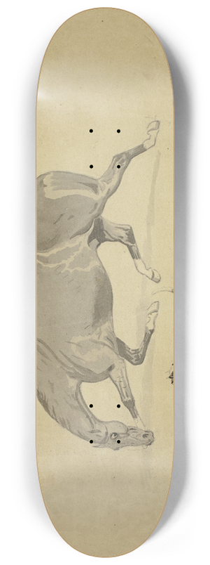 Abraham Cooper - Running Horse and Dog 8.25 inch art skate deck