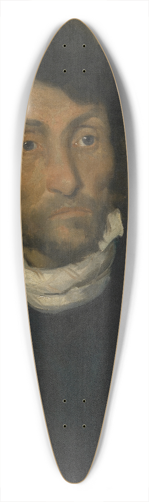 Thodore Gricault - Portrait of a Kleptomaniac 39.3 inch art pintail longboard deck Thodore Gricault - Portrait of a Kleptomaniac 39.3 inch art pintail longboard deck