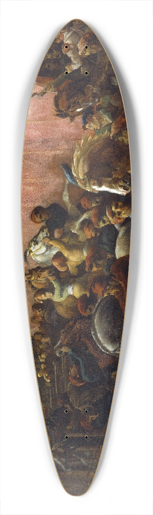 Thodore Gricault - Riderless Racers at Rome 39.3 inch art pintail longboard deck Thodore Gricault - Riderless Racers at Rome 39.3 inch art pintail longboard deck