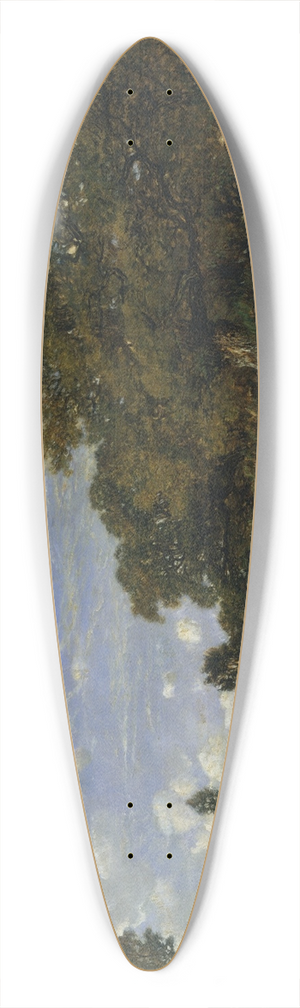 Thodore Rousseau - The Edge of the Woods at Monts-Girard, Fontainebleau Forest 39.3 inch art pintail longboard deck