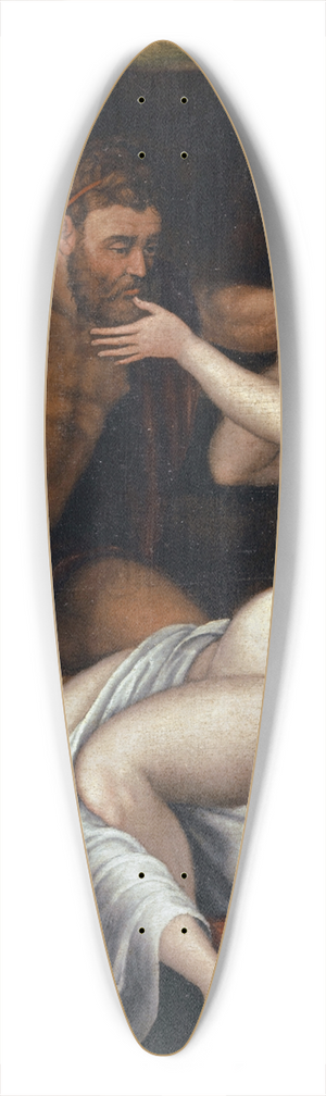 Thoman Weber - Tarquinius Threatening Lucrece 39.3 inch art pintail longboard deck