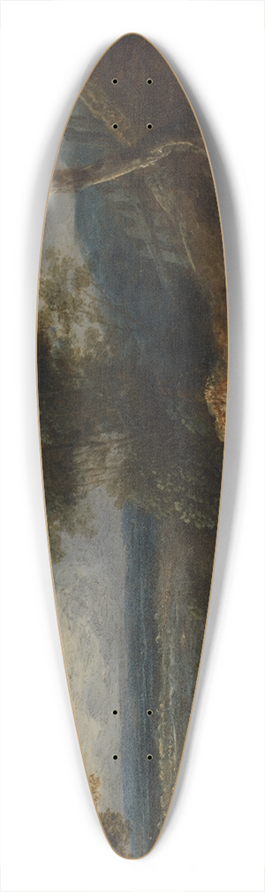 Thomas Barker - Small Landscape 39.3 inch art pintail longboard deck