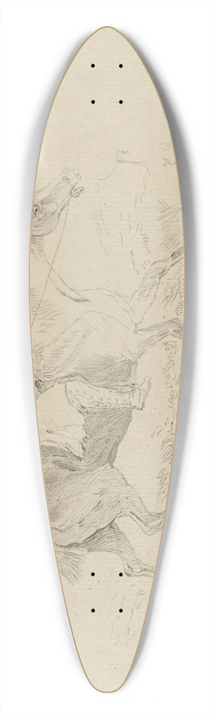 Thomas Bewick - The Caders Trot 39.3 inch art pintail longboard deck
