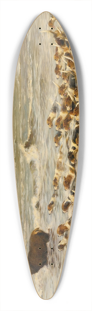 Thomas Blinks - The Chase 39.3 inch art pintail longboard deck Thomas Blinks - The Chase 39.3 inch art pintail longboard deck