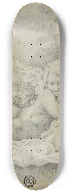 After Bartolommeo Schedoni - Cupid in a Landscape 8.25 inch art skate deck