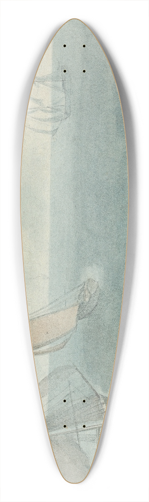 Thomas Bradshaw - Three Ships at Sea 39.3 inch art pintail longboard deck