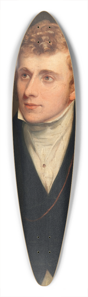 Thomas Clement Thompson - Portrait of Michael Banim (1796-1874), Author 39.3 inch art pintail longboard deck